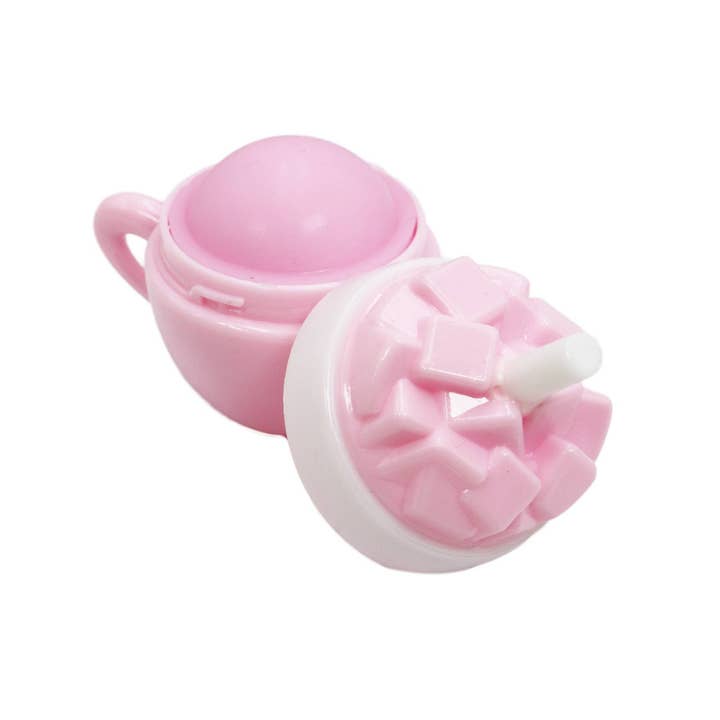 ASSORTED Iced Drink Cup Round Soft Touch Lip Balm - 24 pcs for wholesale on Faire3