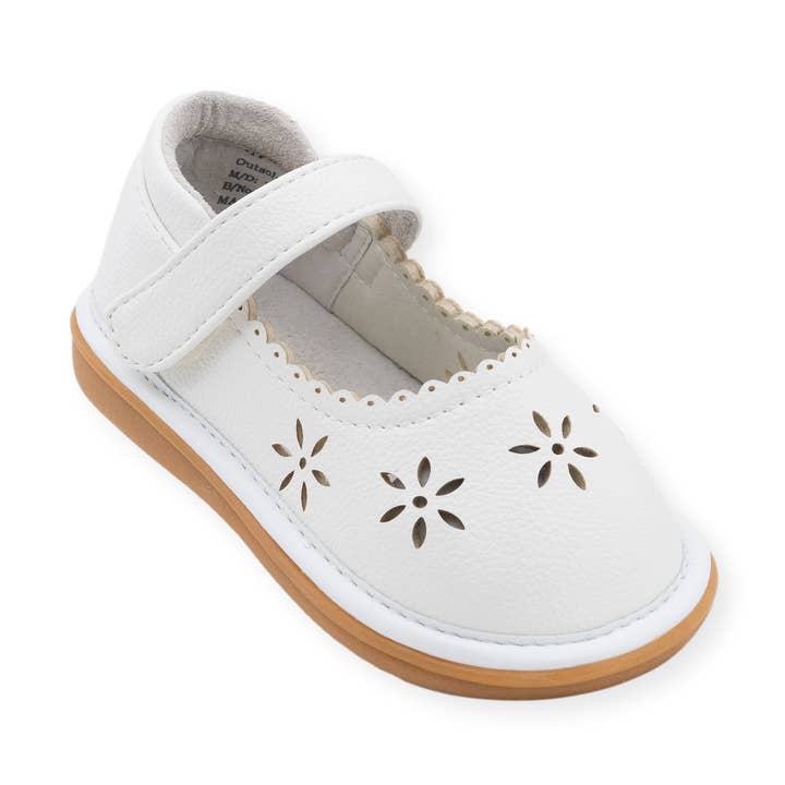 Zapato Ellie Blanco para venta al por mayor de Wee Squeak Shoes