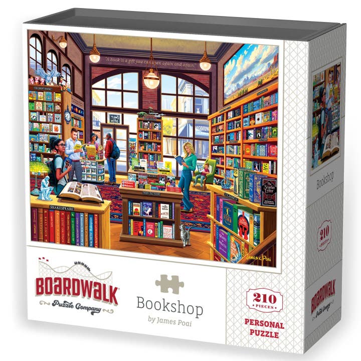 Boardwalk Puzzle Company - Wholesale Puzzle - Adult - Bookshop - Personal Puzzle - 210 Piece6