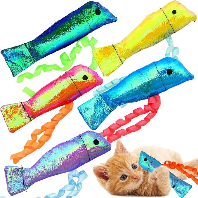 Youngever Catnip Crinkle Fish Toy for wholesale by Youngever