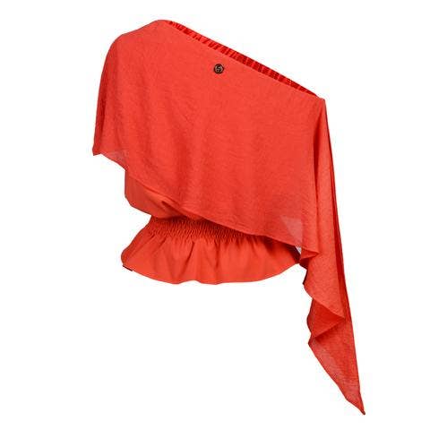 Bellagio top met ruches met één schouder voor wholesale door KARMA for a Cure