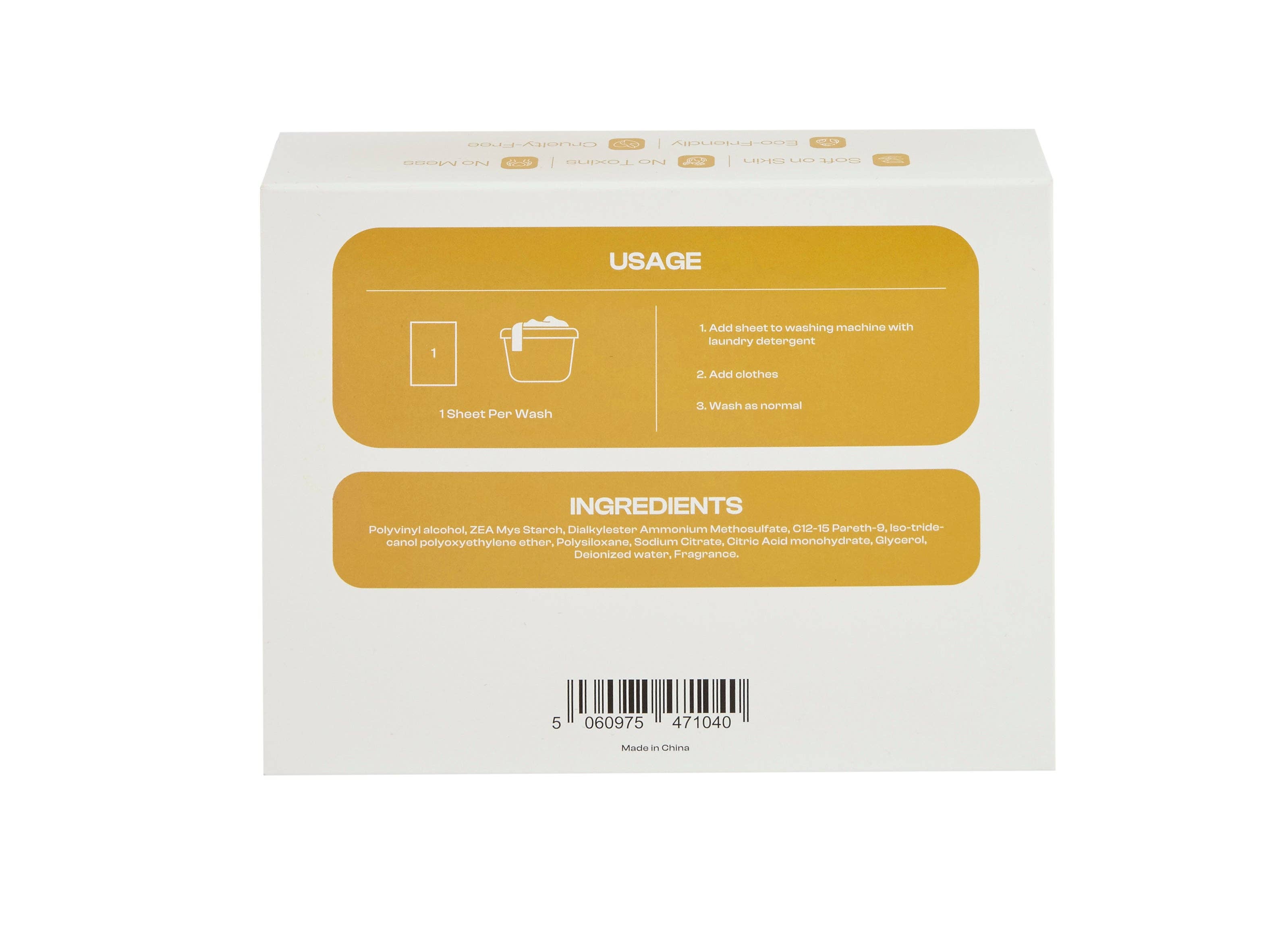 Re:gn – wholesale Fabric softener – Purum Fabric Conditioner Sheets - Clean Cotton Scent3