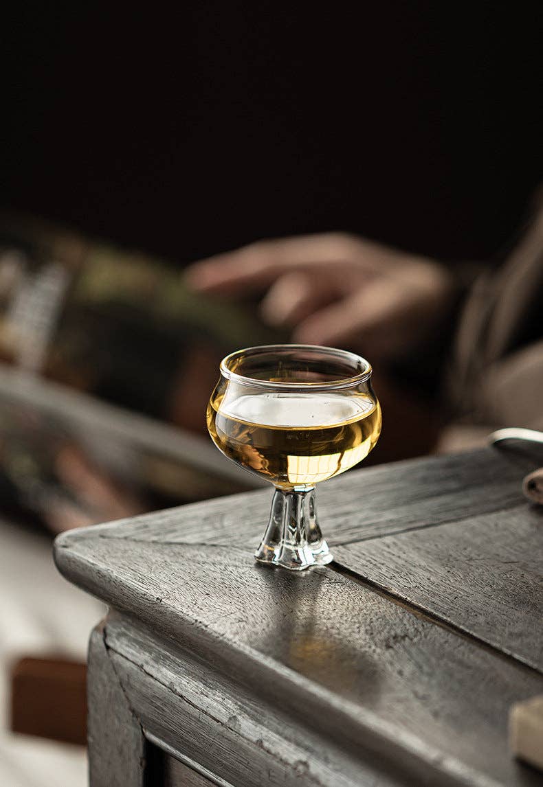 Gohobi （We cover U.S. import duties） - Vente Tasse à café/thé - Gohobi Tasse à Thé Haute en Verre Borosilicate avec Pied – Tasse Maître Transparente Résistante à la Chaleur pour Thé Gongfu, Vaisselle à Thé Chinoise pour Usage Domestique15