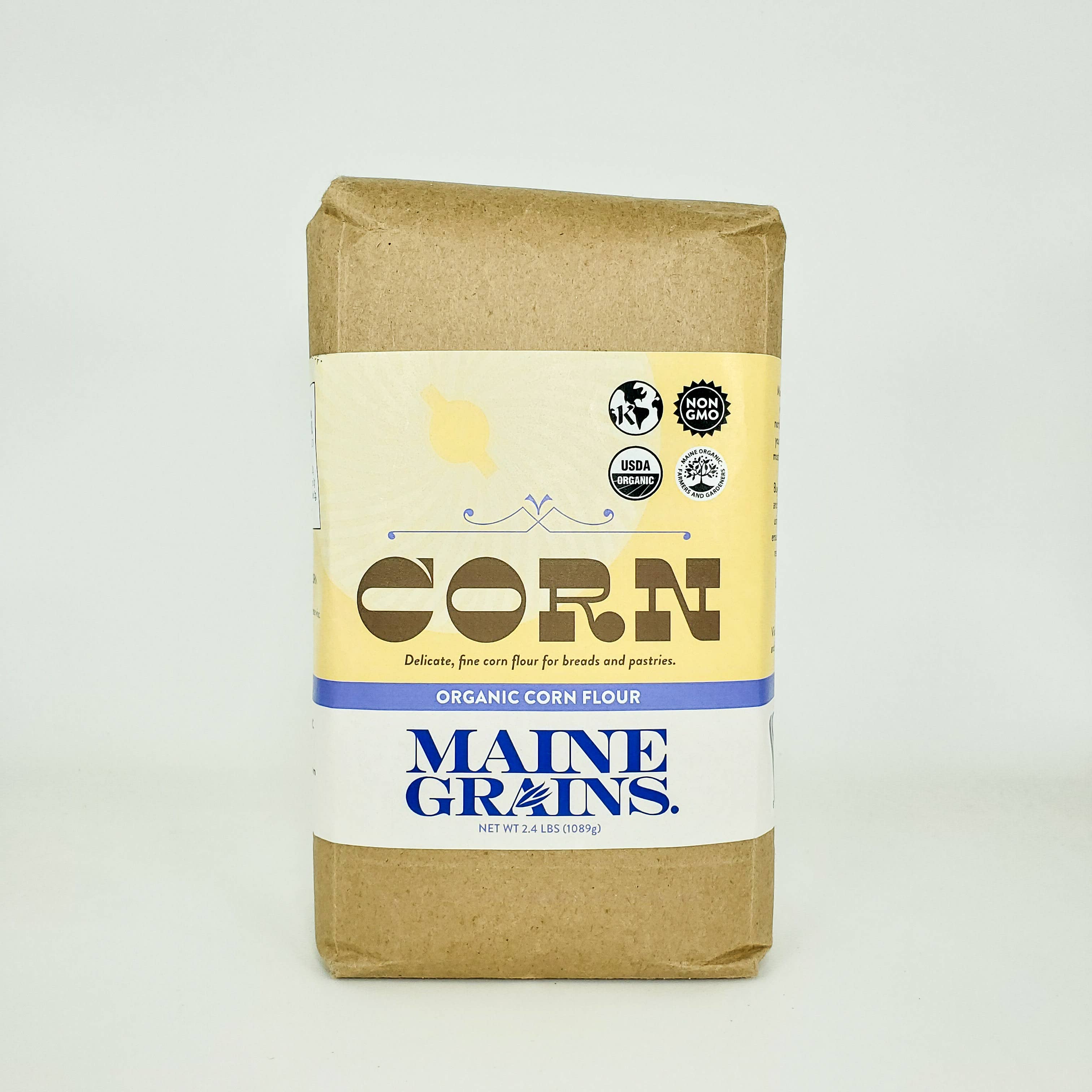 Maine Grains - Wholesale Cornmeal - Organic Corn Flour / 6x2.4#0