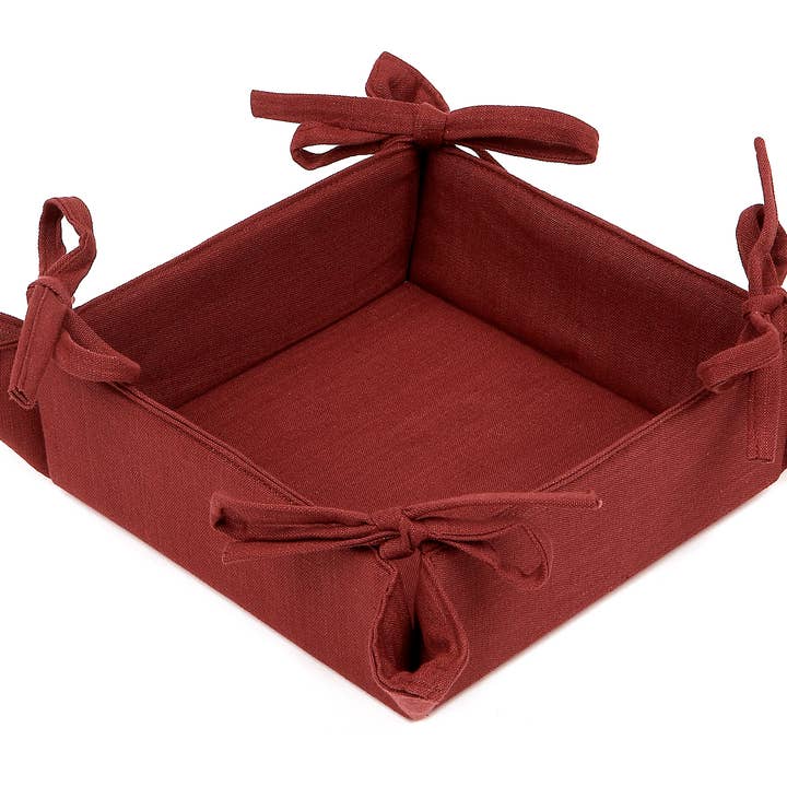 Cestino per pane - Bordeaux per la vendita all'ingrosso da parte di Accent Linen