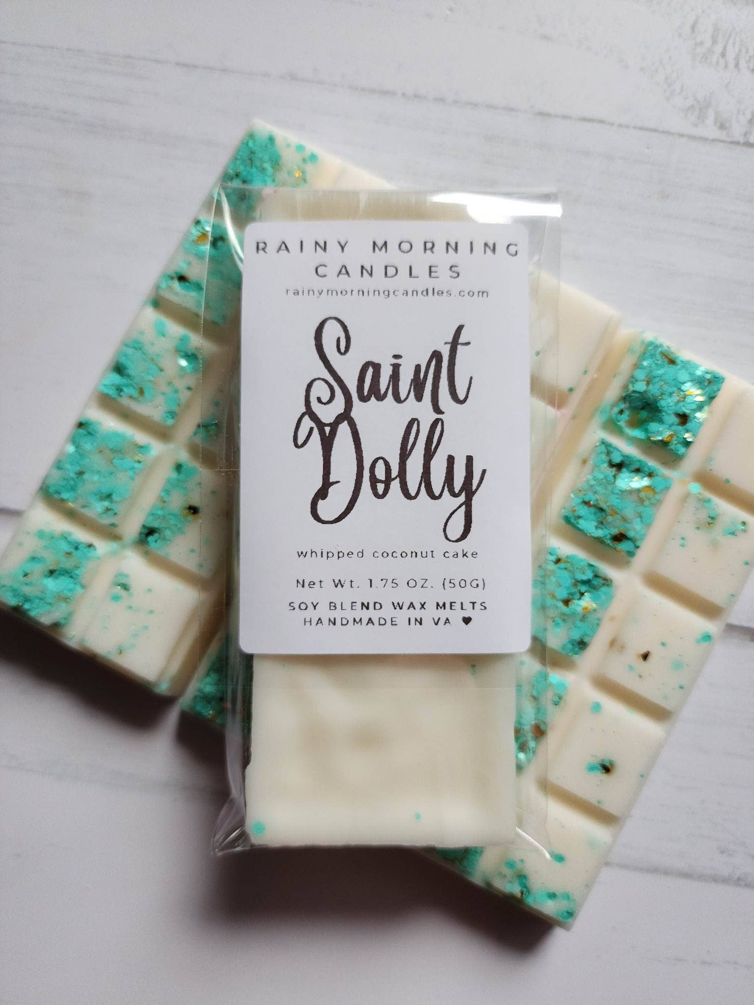 Rainy Morning Candles - Wholesale Wax Melt - Saint Dolly | Coconut Cake Snap Bar Wax Melts3