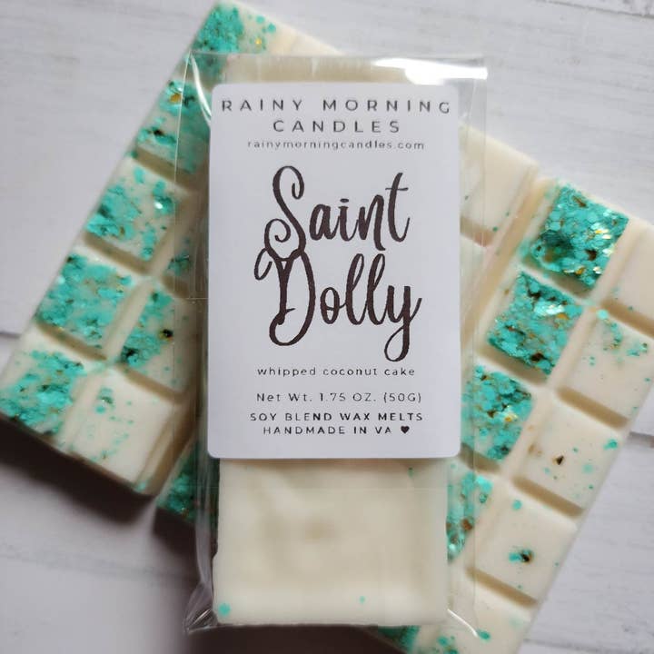 Rainy Morning Candles - Wholesale Wax Melt - Saint Dolly | Coconut Cake Snap Bar Wax Melts3