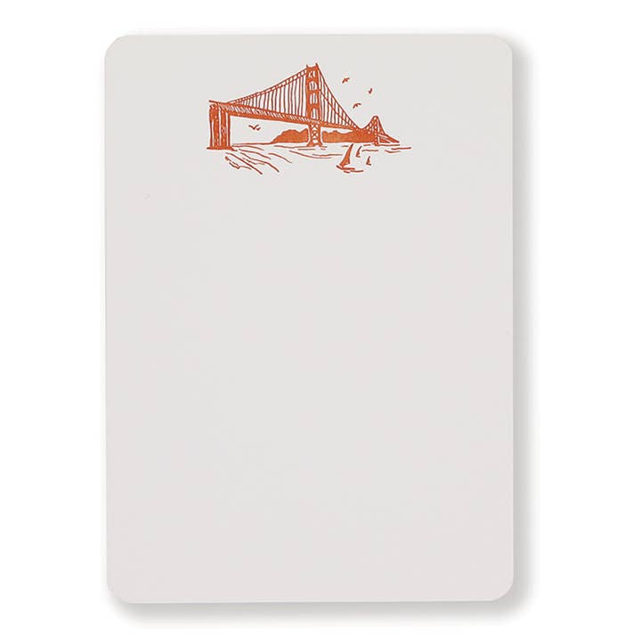 Golden Gate Bridge - Tails Boxed Notecards for wholesale by folio press & paperie