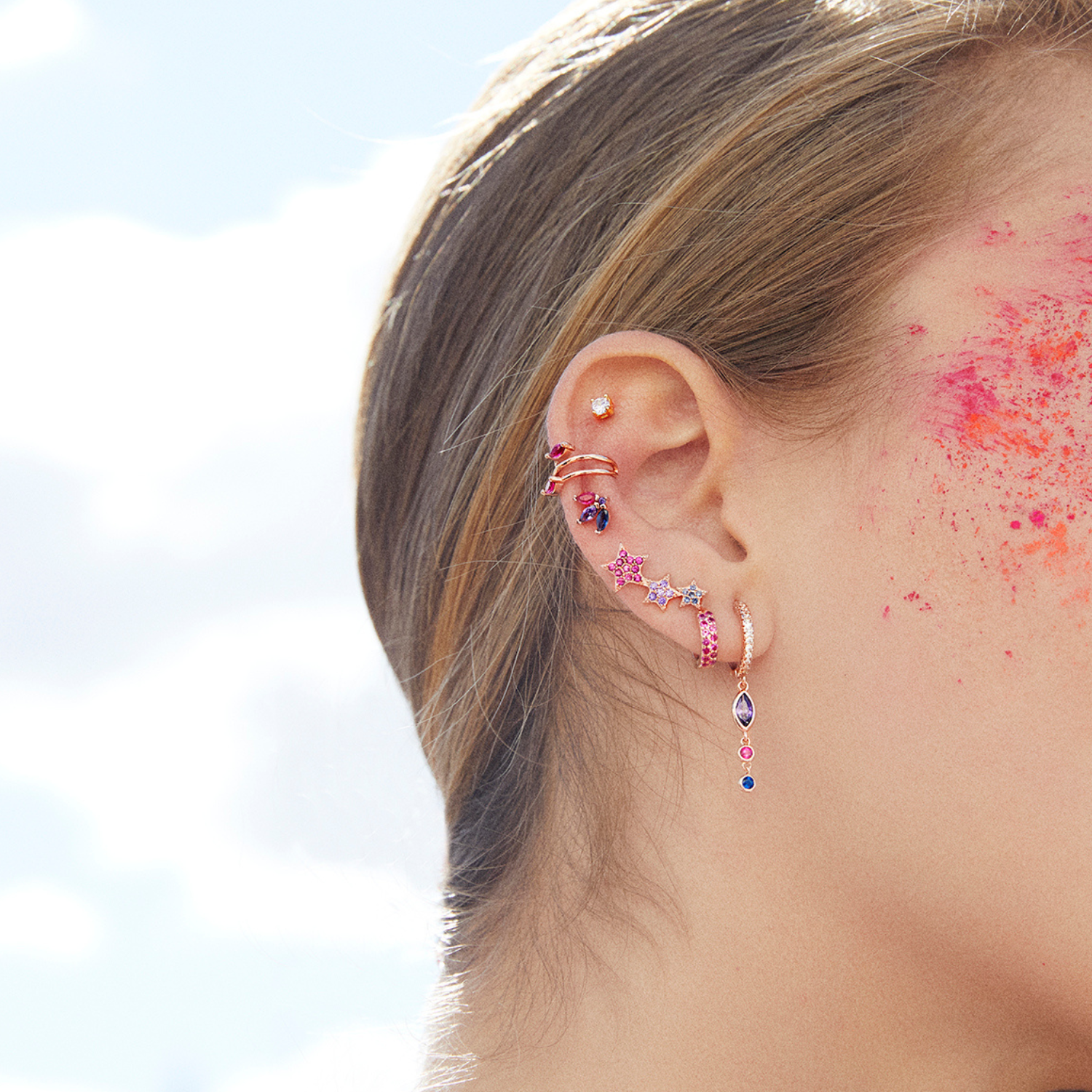 EarCandy Jewelry - Wholesale Single Earring - JOSEPHINE PIERCING EARRING1