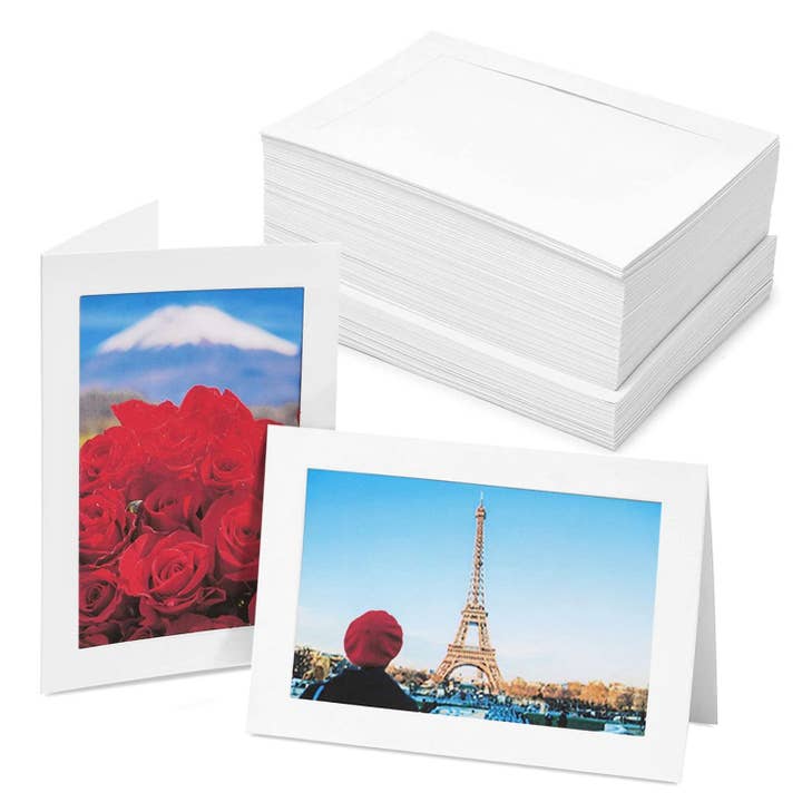 Juvale - Wholesale Stationery/Notecard Set - Best Paper Greetings Photo Insert Note Cards 48 Pack