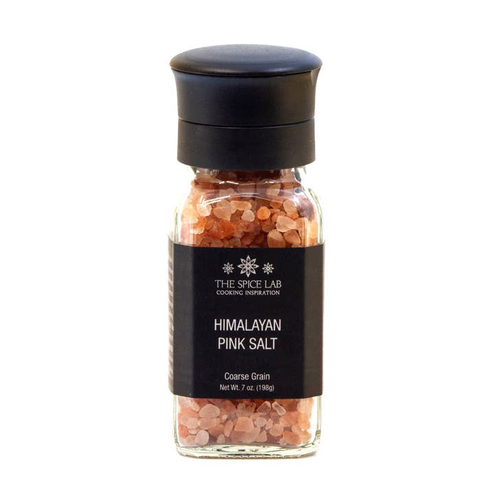 THE SPICE LAB - Wholesale Salt - Himalayan Pink Salt (Coarse Grain) - Case of 6 - 7 oz Glass