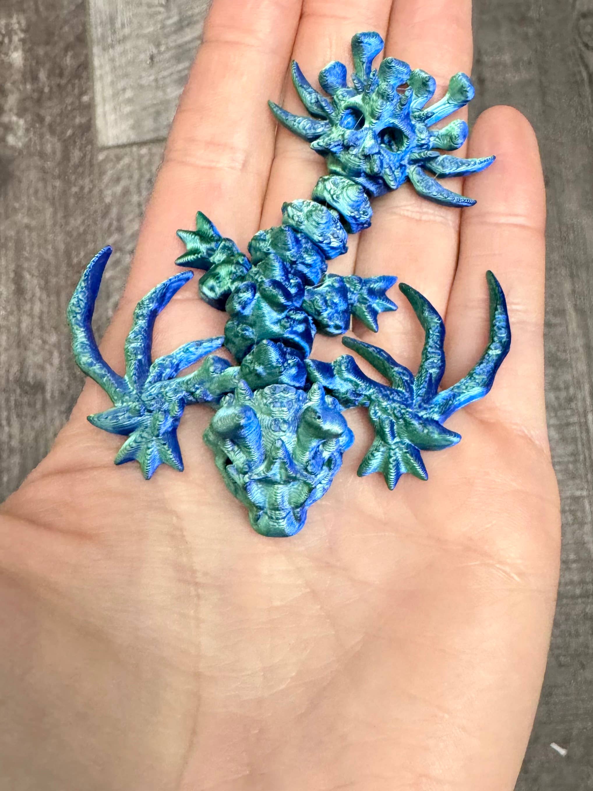 LNZ Custom Design - Vendita all'ingrosso Giocattolo fidget - Bambini - Confezione da 5 Wyvern Variety - Wyvern Dragons stampati in 3D6