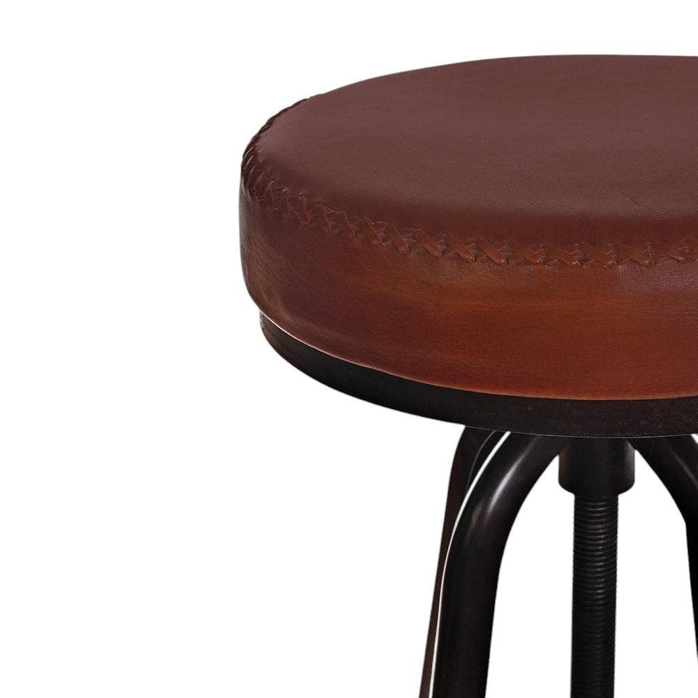 NACH - Wholesale Stool - Industrial Bar Stool, Leather3
