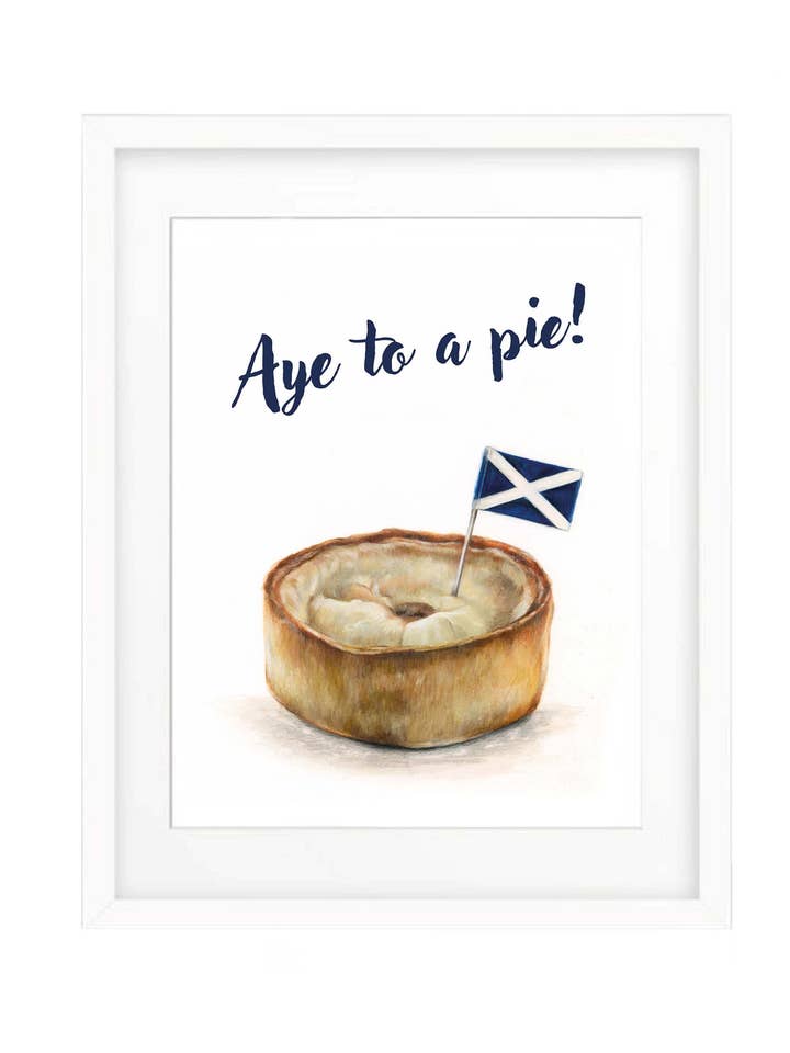 Scotch Pie (Art Print) | Scotch Pie Print for wholesale by Art by Lana Mathieson
