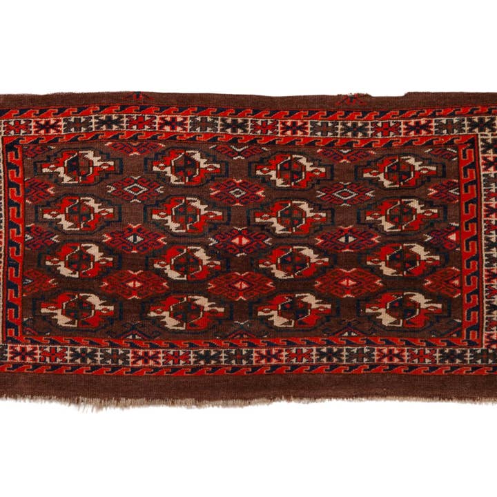 Corredor de Tapete Antigo Turcomano 2x4 por atacado de Old New House