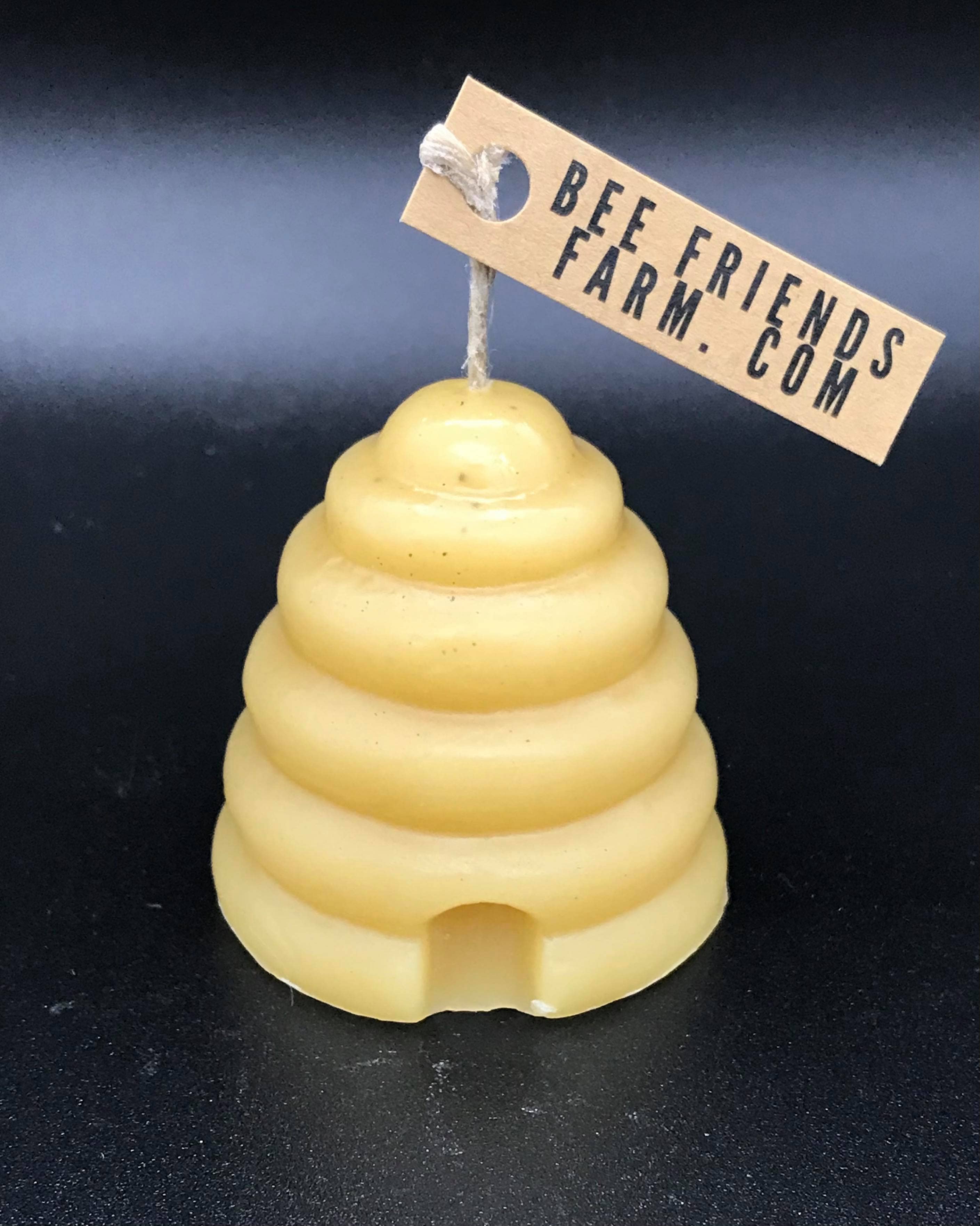Bee Friends Farm - Wholesale Novelty Candle - Skep Beeswax Candle - Hand Poured0
