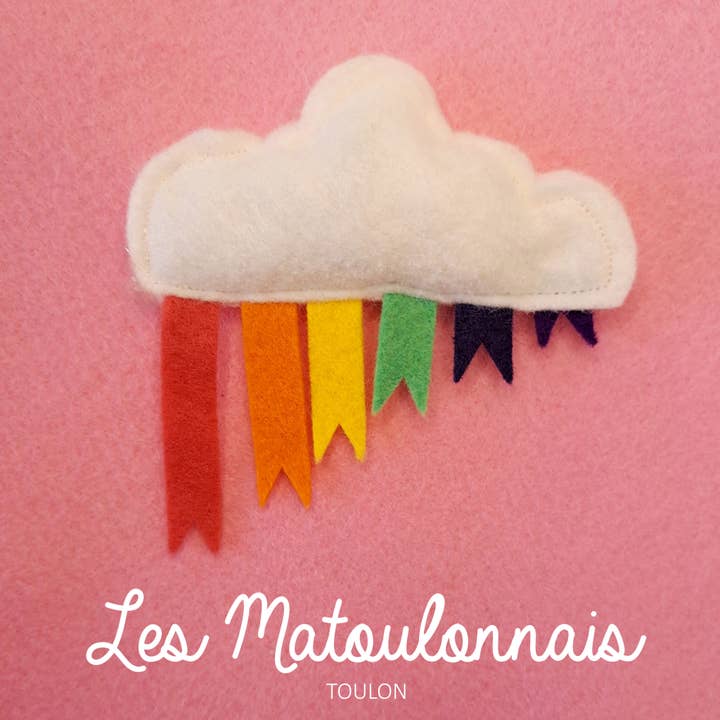 Felt rainbow cloud "LES MATOULONNAIS" and other Purchase Wholesale rainbow cloud. Free Returns & Net 60 Terms on Faire trending on Faire.