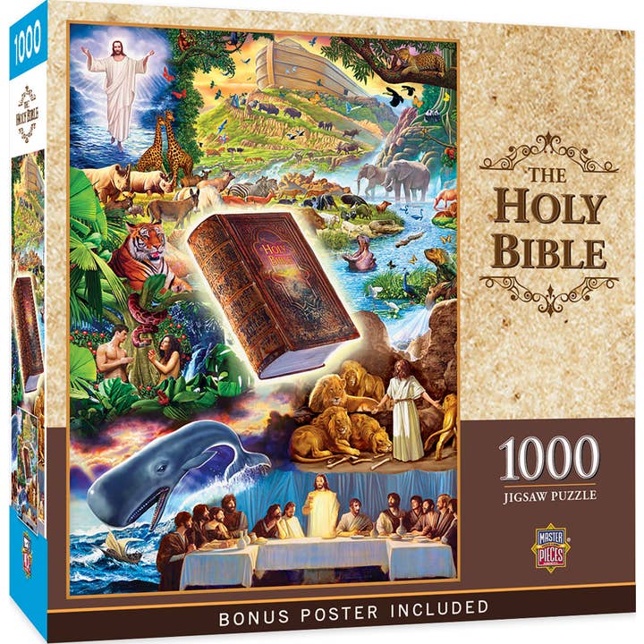 The Holy Bible - 1000 Piece Puzzle for wholesale by Masterpieces Puzzles