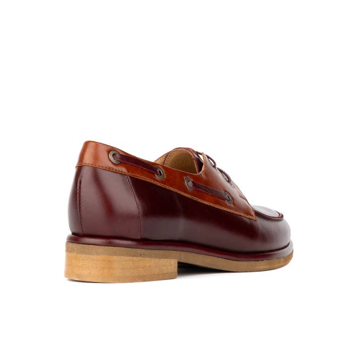 Embassy London – wholesale Boat shoes – Women’s – Boatie - Brown Mix - Women's leather boat shoe3