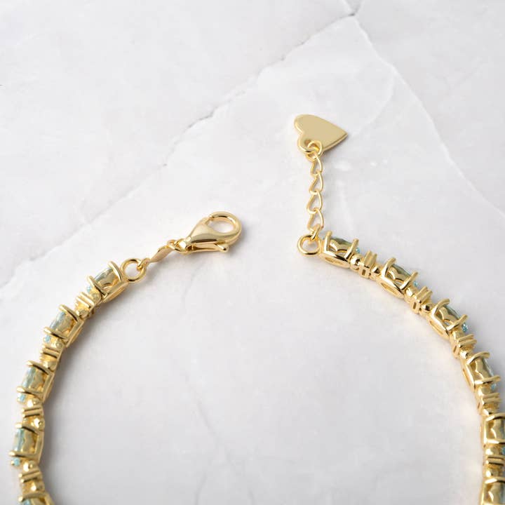 Sami Jewels - Wholesale Tennis Bracelet - Aquamarine Tennis Bracelet7