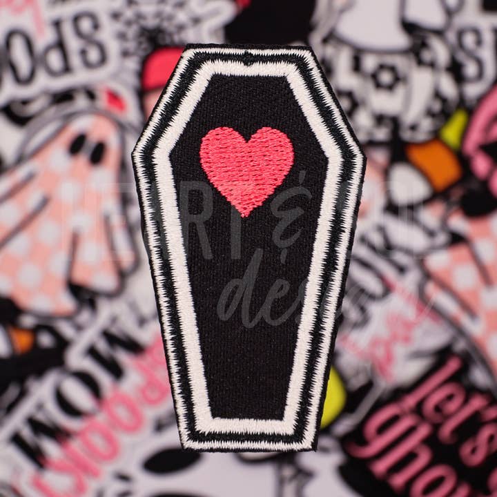 Patch LOVE COFFIN por atacado de Heart & Sol Design
