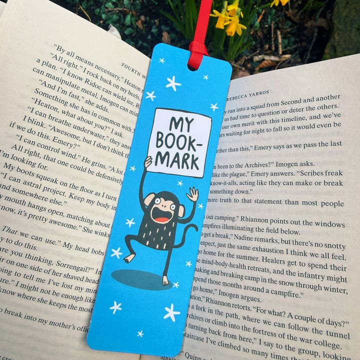 Mon signet Bookmark Monkey pour la vente par Katie Abey