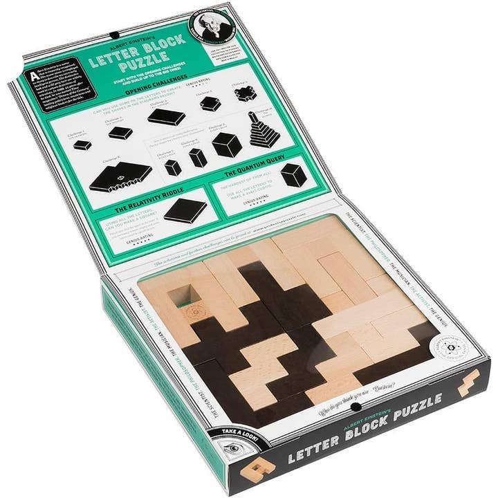 Texas Bookman - Wholesale Puzzle - Adult - Einstein: Letter Block Puzzle2