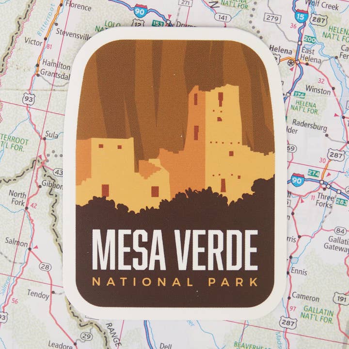 Sticker van nationaal park Mesa Verde voor wholesale door Vagabond Heart