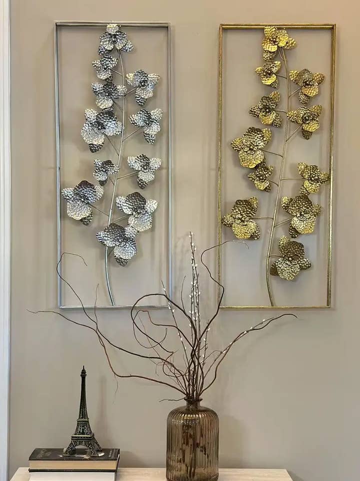 METAL FLOWER WALL DECOR for wholesale by Vagabond Vintage