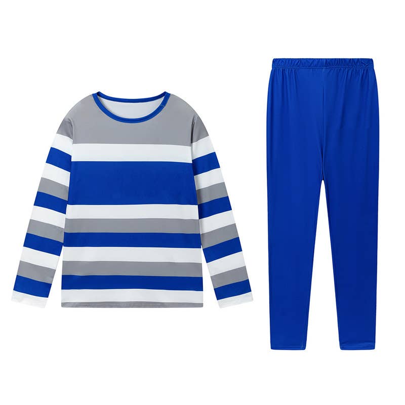 Lily Clothing - Wholesale Top & Pant Set (NOT Loungewear) - Women's - COLOR MATCHING STRIPED SHIRT PANTS TWO-PIECE SET7