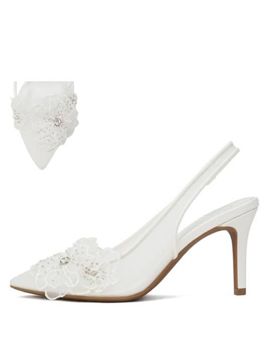 Minta Floral Slingback , F-MINTA for wholesale by December Shoes