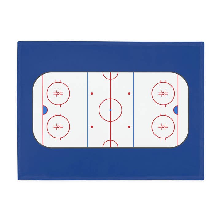 Hockey Mama Designs - Vendita all'ingrosso Plaid - Coperta in pile in peluche per pista da hockey1