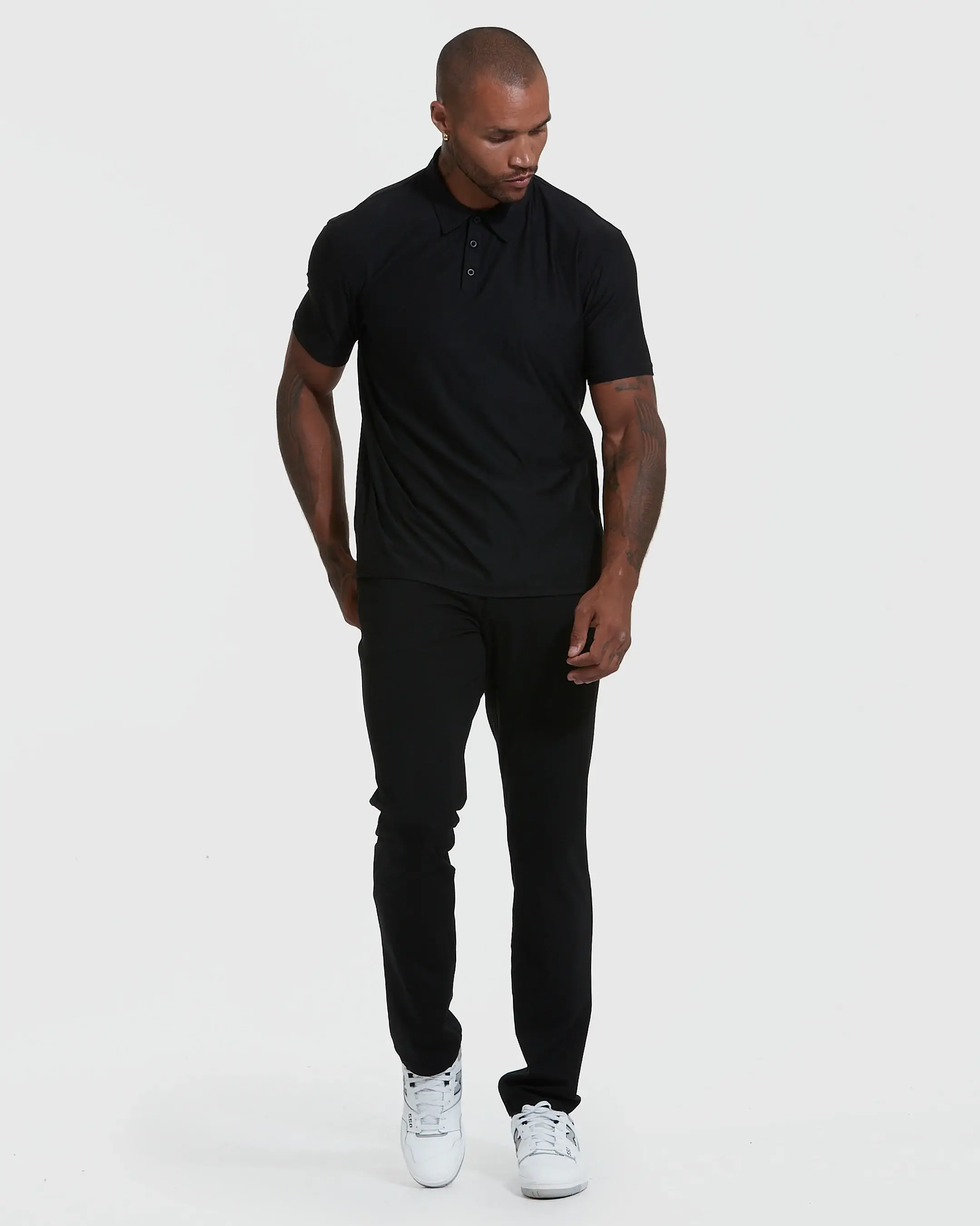 True Classic - Wholesale Polo - Men's - Short Sleeve Active Polo Shirt | Black5