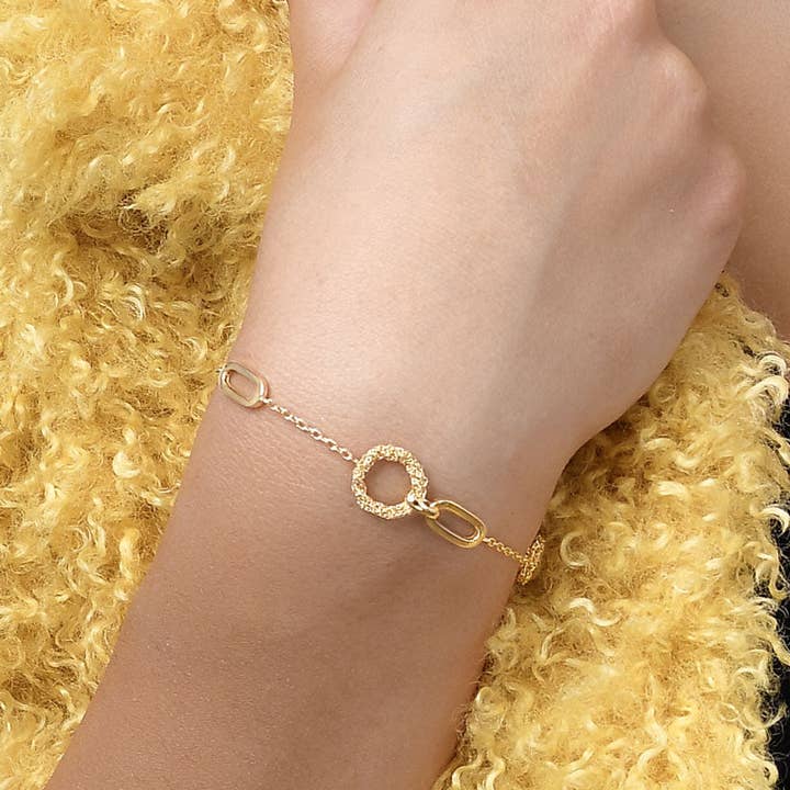 Argentofilato - Wholesale Charm/Dangle Bracelet - Crochet Rings 2 circles bracelet1