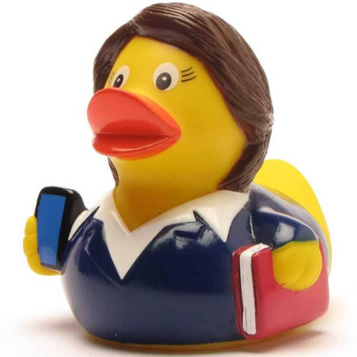 Duckshop - Wholesale Bath Toy - Baby - Rubber Duck Business Woman - Rubber Duck
