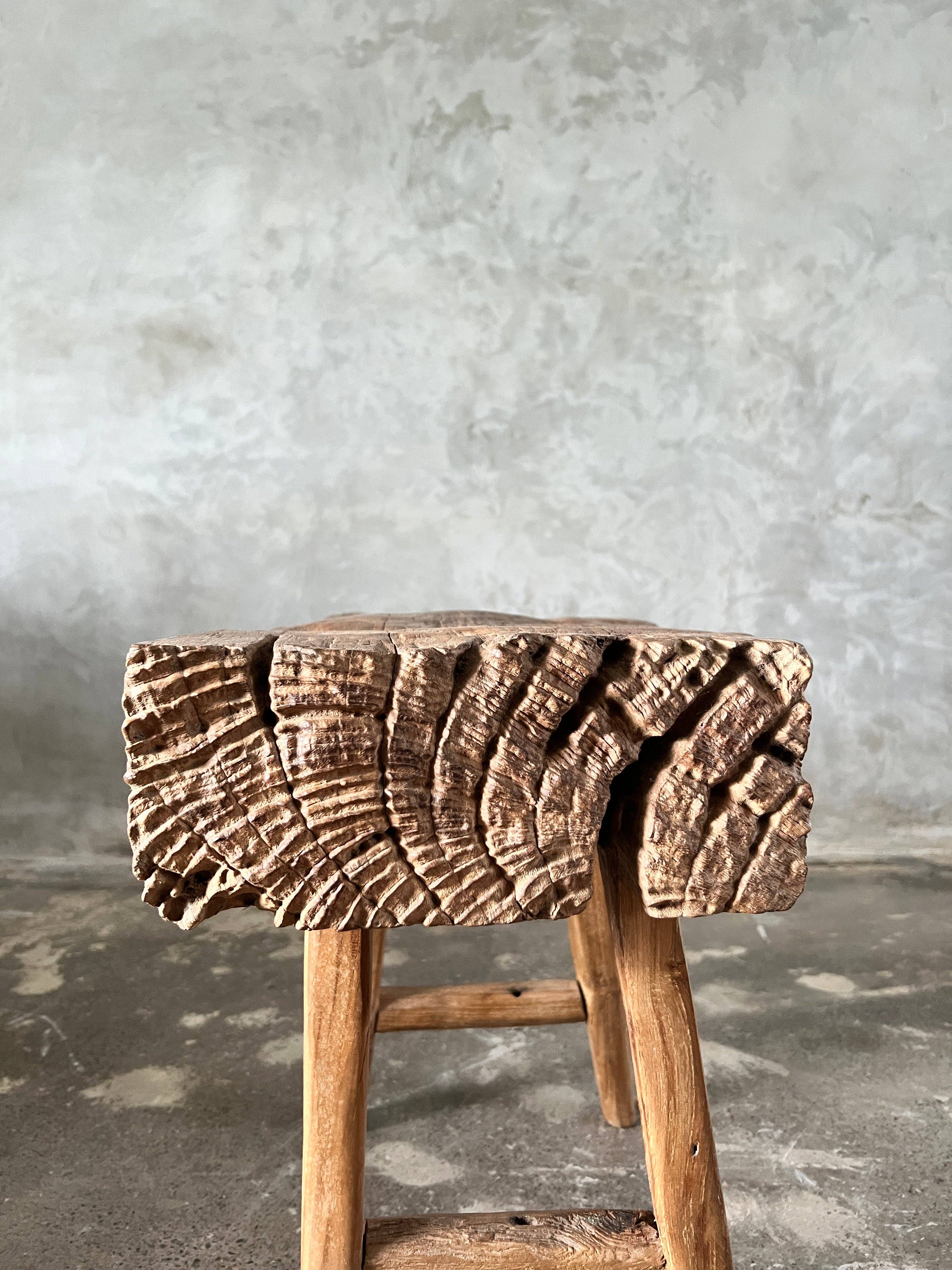 Office Objets - Wholesale Bench - Small organic bench in blonde Asian teak with four legs - Sepuluh14