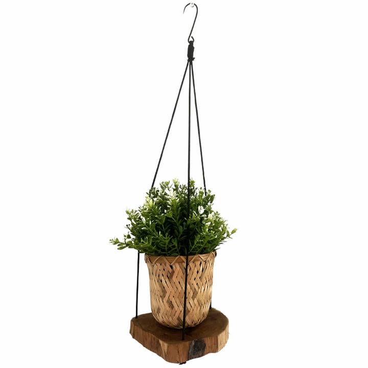 Etnico del Mondo - Wholesale Plant Pot Stand - Gamal Wooden Plant Stand One Level - Indonesian Craftsmanship1