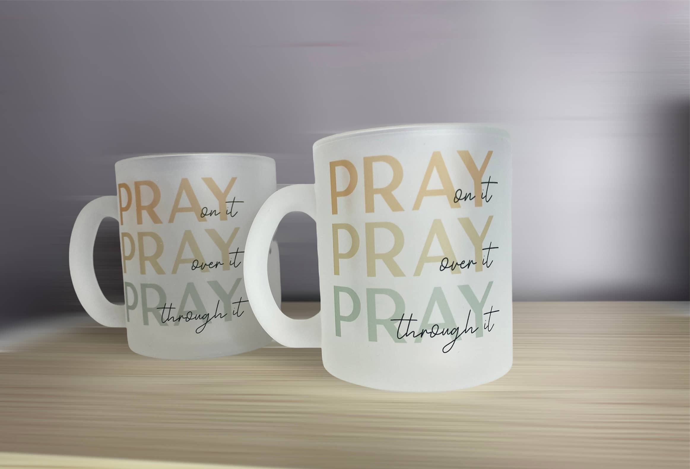 D2JCrafts – Großhandel Kaffeebecher – Bete darauf, Bete darüber, Bete durch, Frosted Coffee Mug7