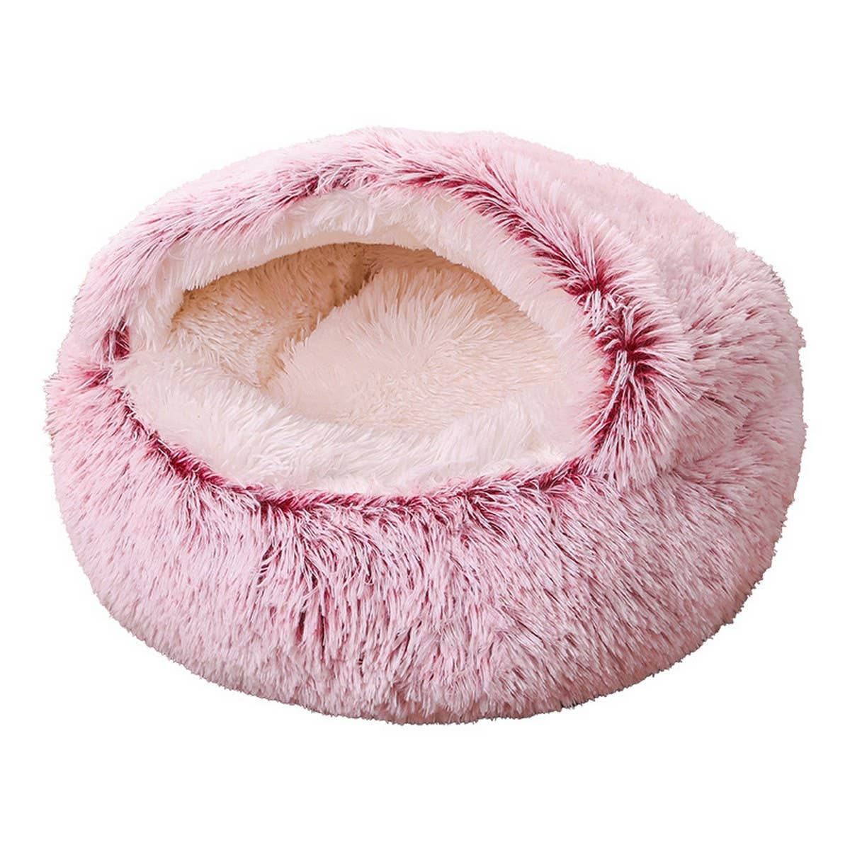 PAWPAWwholesale - Wholesale Pet Bed - Cat/Dog - Semi-Enclosed Cat Bed, Plush Round Pet Mat_CWMM52755