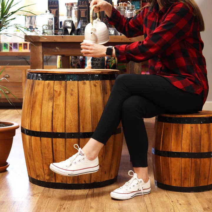 AWGifts Europe - Wholesale Stool - Albasia Wood Beer Barrel Tables & Stools7