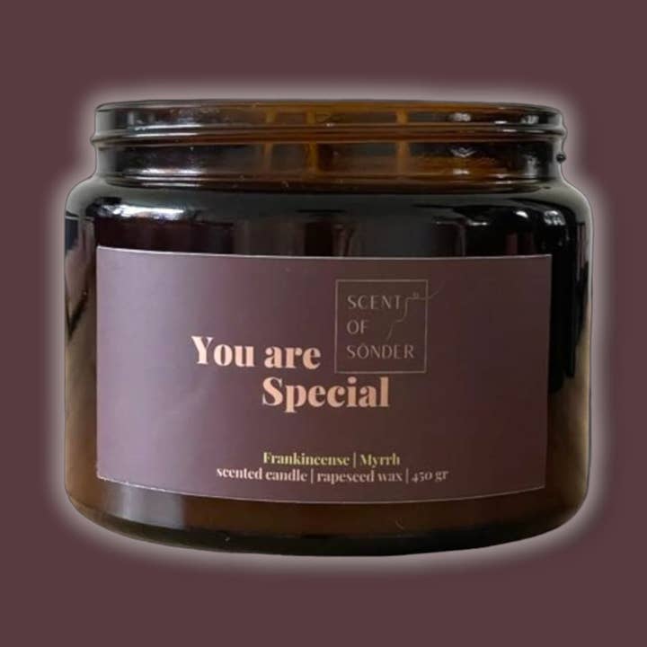 Vela perfumada XL, cera de colza, incienso y mirra para venta al por mayor de Scent of Sonder