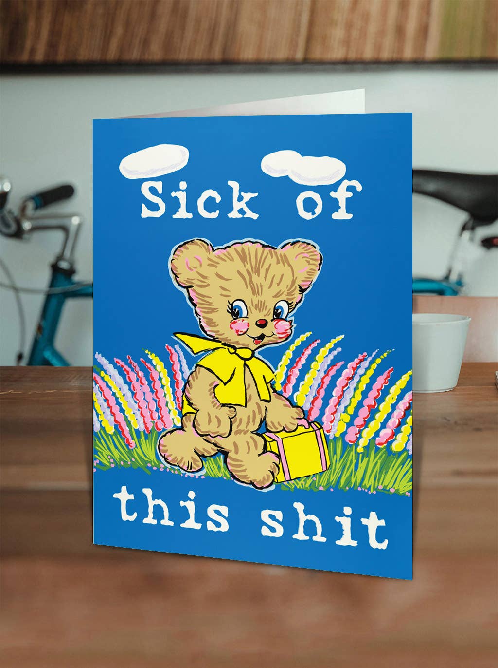 Brainbox Candy – wholesale Everyday greeting card – Funny Birthday Card - Sick Of This Shit by Magda Archer1