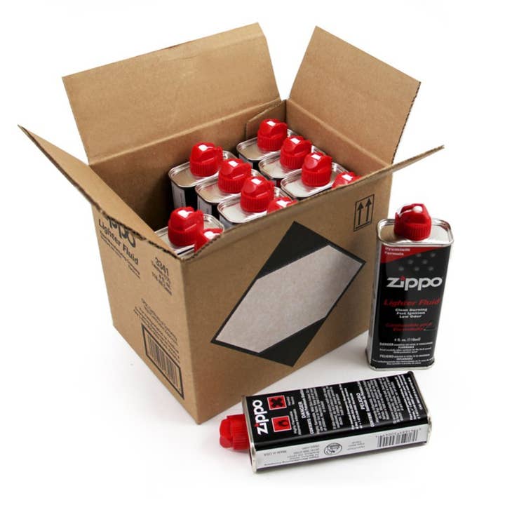 Benhalex - Wholesale Lighter - Zippo Fuel Fluid for Pocket Lighters, 12 Cans, 4 oz Each