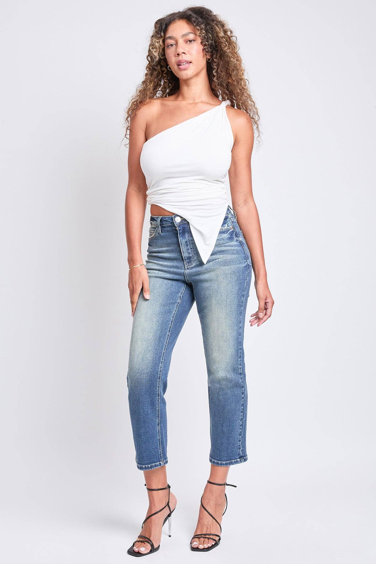 YMI - Wholesale Jeans - Women's - Luxe High Rise Vintage Stretch Straight Leg Jeans-P02716032