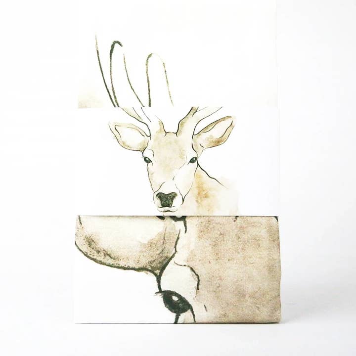 Torchon - Cerf des Highland pour la vente par Clare Baird