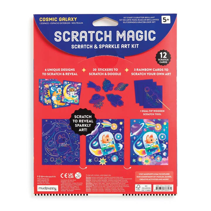 Chronicle Books - Wholesale DIY Craft Kit - Kids - Cosmic Galaxy Scratch Magic8