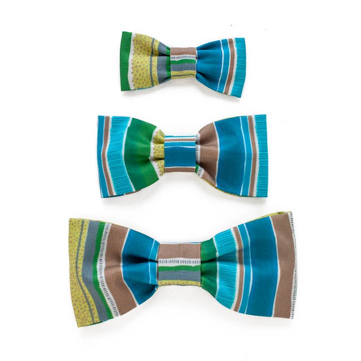 Økologisk bomuld Butterfly Grønne striber for engroshandel hos Seawoof