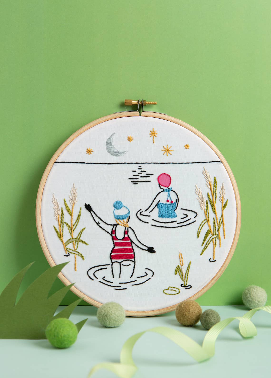 Hawthorn Handmade (US Duties Paid) - Wholesale Craft Sewing Kit - Wild Swimming Embroidery Kit (Swim) | Complete Craft Kit3