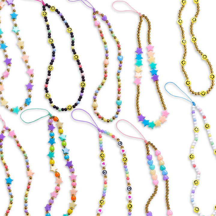 Top Trenz Inc - Wholesale Phonecase Strap - Cali Stretch Beaded Cell Phone Chain Assortment