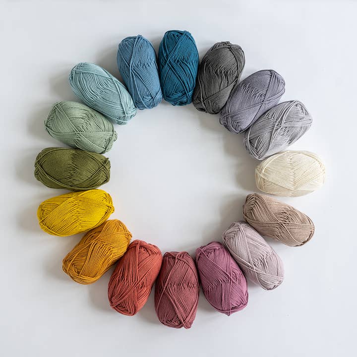 Kelbourne Woolens - Wholesale Yarn - Skipper: sport weight un-mercerized cotton yarn